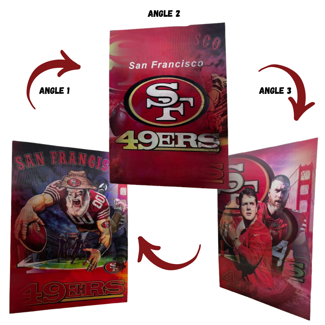 3D SPORTS: Legends Wall Your favorite winning team in a 3D poster