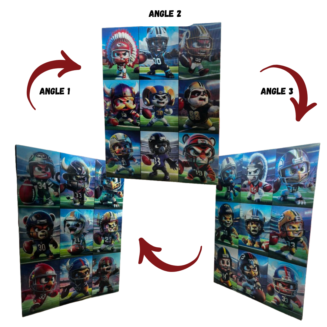 3D SPORTS: Legends Wall Your favorite winning team in a 3D poster
